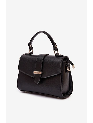 Kabelka přes rameno s odnímatelným popruhem černá Belveta