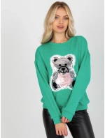 Blúzka LK BZ 509067 1.27 tyrkysová