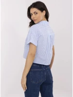 Košeľa NM KS KA 01148.50P bielo-modrá