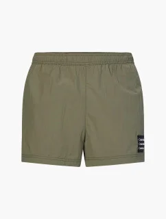 Plavkové šortky KM0KM00711 - MSP - Kaki - Calvin Klein