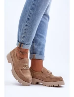 Poltopánky na podpätku model 186417 Step in style Poltopánky na podpätku model 186417 Step in style