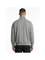 Calvin Klein Zip Fleece Hoodie Logo Tape Grey Heather Mikina - LZ04RE285G-P7E Pánske