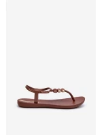 Damskie Płaskie Sandały Japonki 83507 Ipanema Class Blown Up Sandal Fem Brązowe