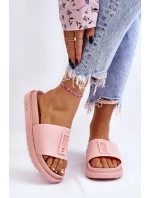 Damskie Klapki Big Star LL274425 Jasnoróżowe