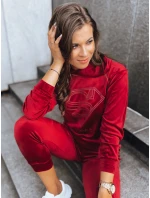 Vínová dámska súprava Vogue Velour FashionStreet AY0875