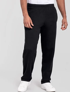 Fruit of the Loom Iconic 250 Joggingové nohavice s otvoreným lemom 16.4064 čierne