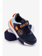 Niskie Dziecięce Buty Sportowe Memory Foam System Big Star LL374215 Granatowe