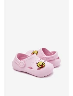 Klapki Dziecięce Piankowe Z Przypinką LEMIGOSE 880 Różowe