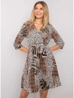 Šaty DHJ SK 11092A 2.01P čierna a béžová