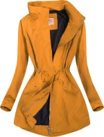 Žltá bunda typu parka (XW02X)