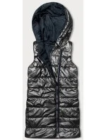 Dámska vesta s asymetrickým zipsom graphite (16M9117-105)