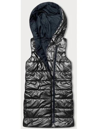 Dámska vesta s asymetrickým zipsom graphite (16M9117-105)