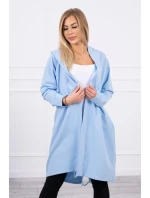 Modrá bunda s potlačou