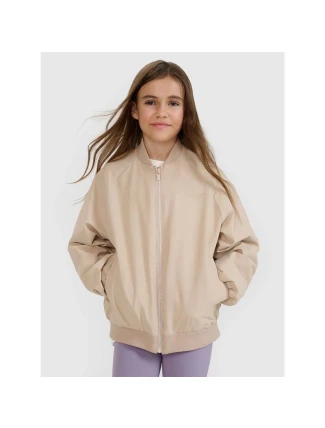 Dievčenská prechodná bunda bomber 4F 4FJWSS25TJACF184-82S