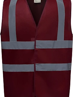 Bezpečnostná vesta Yoko HVW 100 Hi-Vis 79.W100, bordová