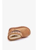 Detské snežnice so vzorom Zateplená kožušina Camel Mirirae Detské snežnice so vzorom Zateplená kožušina Camel Mirirae