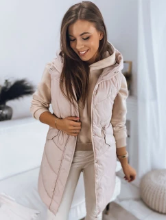 Dámska prešívaná vesta GAMIS béžová FashionStreet TY3293