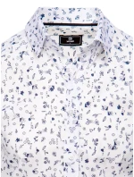 Pánska biela košeľa FashionStreet DX2435 Pánska biela košeľa FashionStreet DX2435