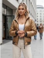 Dámska prešívaná bunda GLAMCIX béžová FashionStreet TY4784