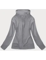 Šedá dámska mikina so stojačikom (HD150-03)