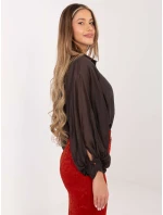 Košeľa IT KS 28979.63 tmavohnedá
