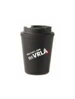 BEZ KÁVY JSEM NEVRLÁ - černý termohrnek 300 ml