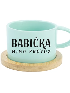 BABIČKA MIMO PREVÁDZKY – šálka s motívom makronky, 200 ml