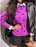 Dámsky sveter Athena purple FashionStreet MY2055 Dámsky sveter Athena purple FashionStreet MY2055