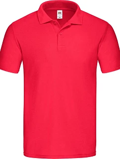 Fruit of the Loom Original Polo Pánske piqué polo 16.3050 červené