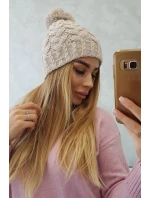 Fleecová čiapka Waleria K307 light beige