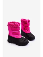 Dziecięce Śniegowce Na Rzepy Big Star Fuksja MM374112