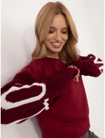 Mikina MI BL M5975.26P bordová