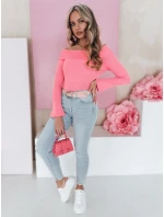 Dámske úzke džínsy s opaskom SLIMIVI modré FashionStreet UY2423 Dámske úzke džínsy s opaskom SLIMIVI modré FashionStreet UY2423
