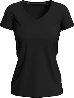 Stedman Stretch-T V-neck Women Dámske tričko s výstrihom do V 05.9710 black opal