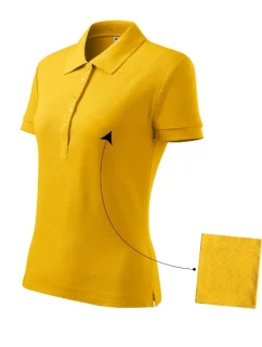 Bavlnené polo tričko žlté