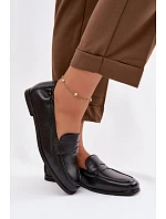 Mokasíny z pravé kůže Vinceza 18121 černé
