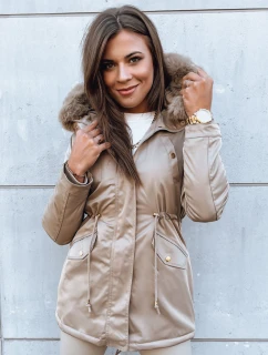 Dámska zimná bunda GODDESS beige FashionStreet TY3868
