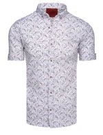 FashionStreet pánske biele tričko s krátkym rukávom KX1060 FashionStreet pánske biele tričko s krátkym rukávom KX1060