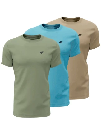 Tričko 4F M3094 3pak M 4FWSS25TTSHM3094 90S pánske