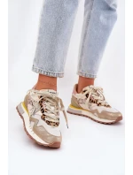 Sneakersy Buty Sportowe Damskie D.Franklin DFSH378006 Złote