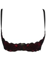 Podprsenka V-10041 čierna/červená - Axami