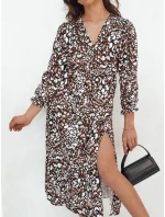 DIZI midi šaty viacfarebné FashionStreet EY2391 DIZI midi šaty viacfarebné FashionStreet EY2391