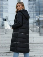 Dámska zimná dlhá bunda tmavomodrá FashionStreet TY5467