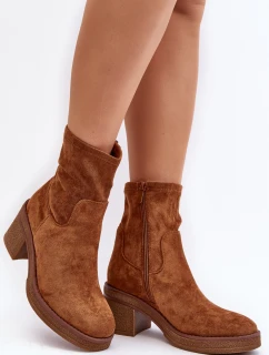 Damskie Botki Na Słupku Camel Argastis