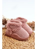 Dziecięce Śniegowce Na Rzep Różowe Unitia