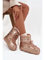 Śniegowce Damskie Z Wiązaniem O'NEILL LISA WOMEN HIGH 90253012.99U Złote