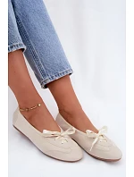 Športové balerínky Peonie 8531 v smotanovej farbe – Sweet Shoes Športové balerínky Peonie 8531 v smotanovej farbe – Sweet Shoes