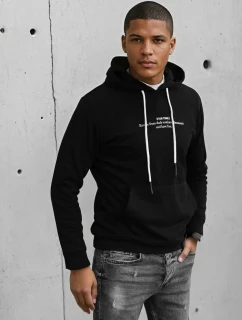 Pánska čierna mikina FashionStreet BX5458