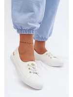 Dámské tenisky bílo-zlaté Lee Cooper LCW-26-02-4043