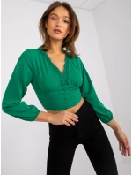 Blúzka DHJ BZ 15672.40 zelených